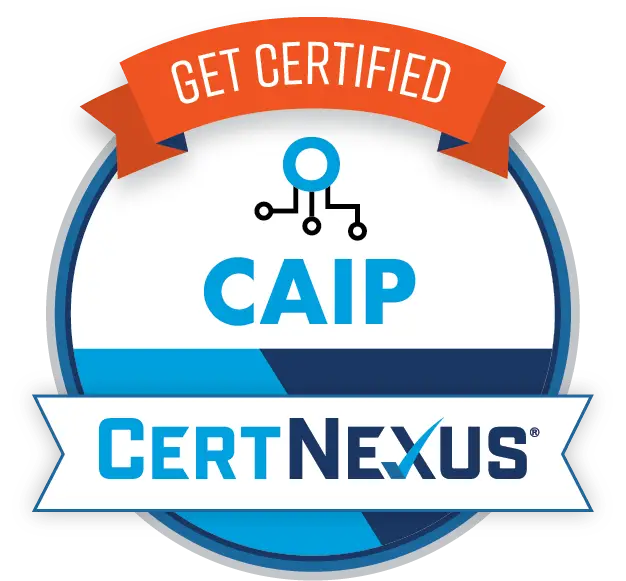 CAIP badge get certified Logo