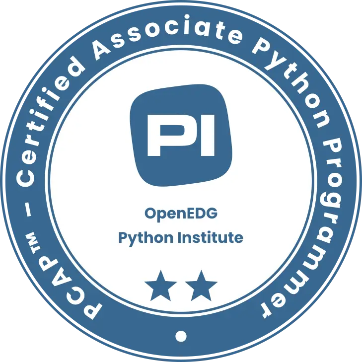 PCAP Certified Associate Python Programer Logo