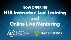 Master your cybersecurity skills with Hack The Box Instructor Led Training and Online Live Mentoring from Applied Technology Academy copy