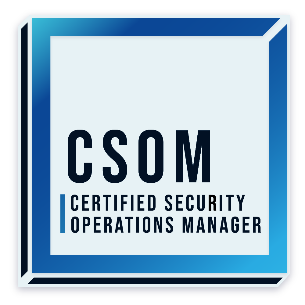 Certified Security Operations Manager Logo