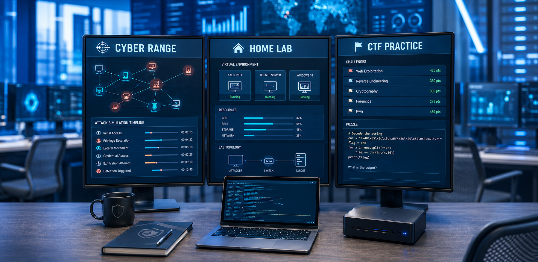Cyber Range vs. Home Lab
